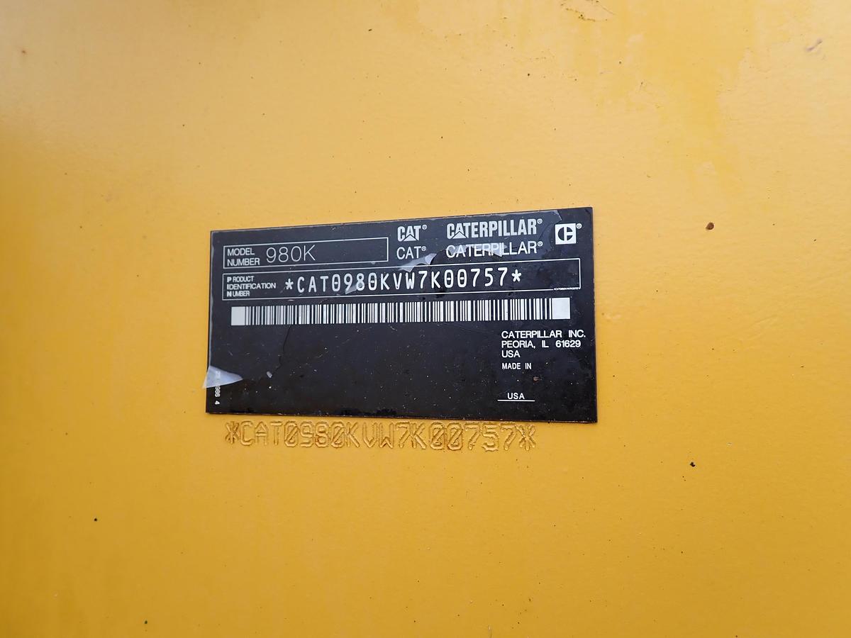 Used 2012 CAT 980K Wheel Loader
