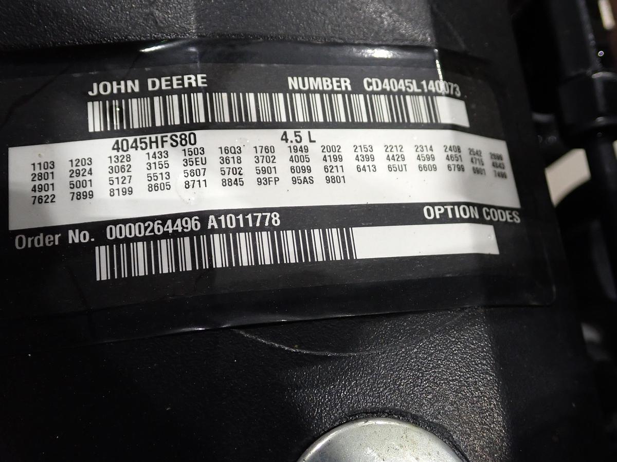 Used 2010 John Deere 4045HFS80 Diesel Engine
