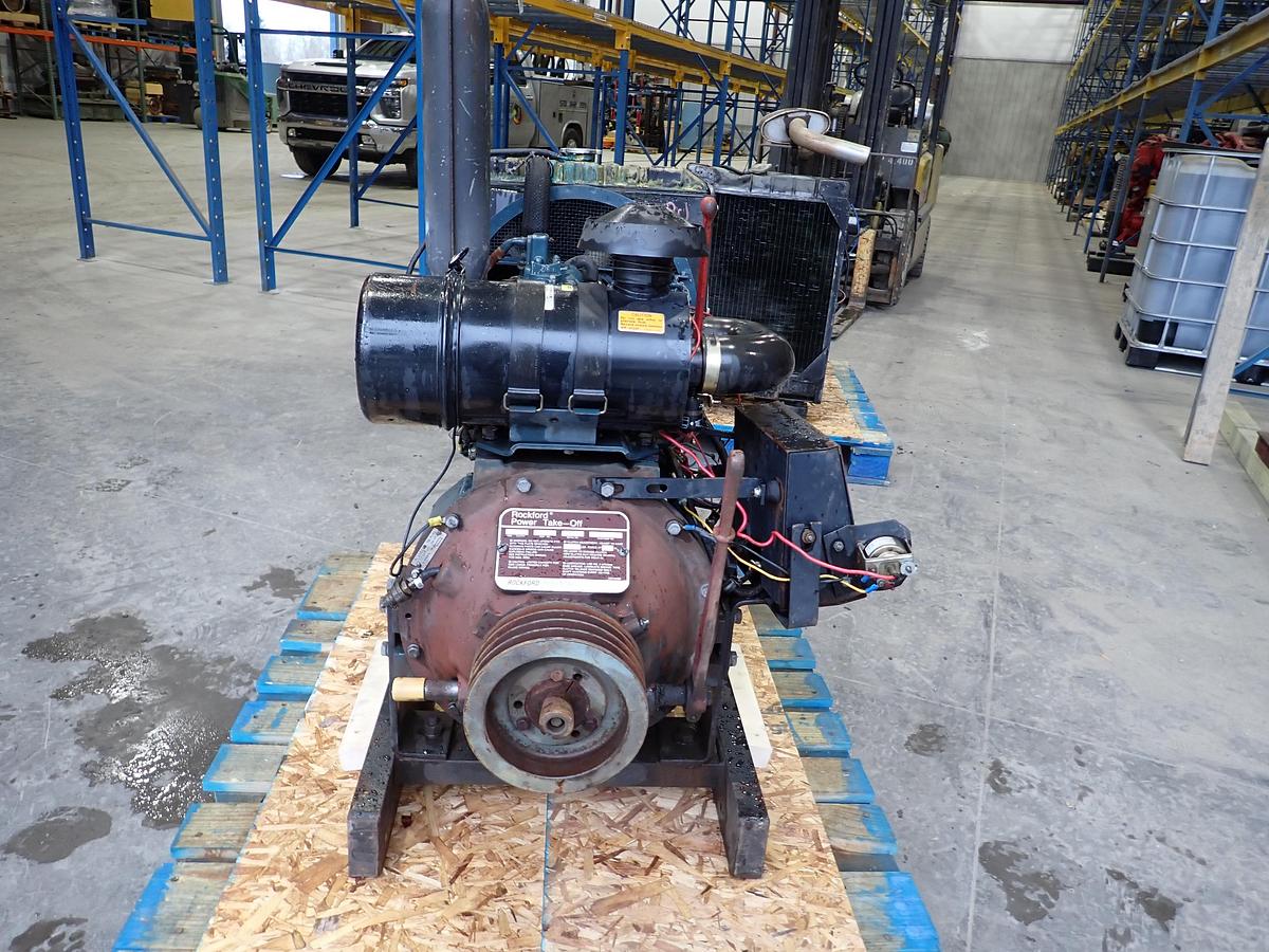 Used Kubota V2203 Diesel Engine POWER UNIT w/ PTO CLUTCH