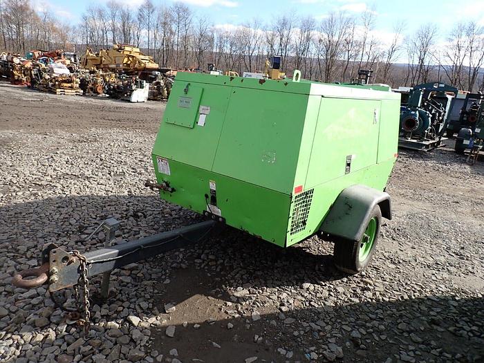 Used 2004 Sullair 375DPQ 375 CFM Air Compressor LOW HOURS! CAT Diesel Trailer Towable