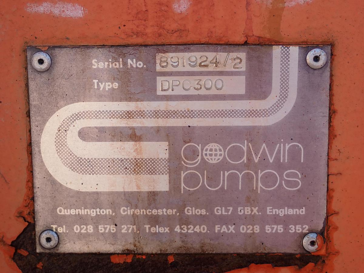 Used Godwin DPC300 12" Water Pump TRAILER MOUNTED