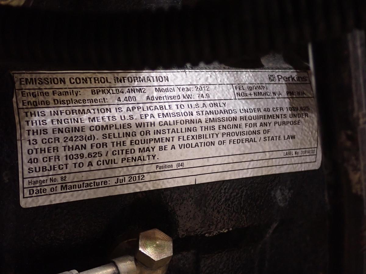 Used 2012 Perkins 1104D-44TA Diesel Engine POWER UNIT