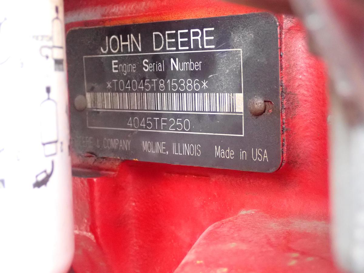 Used 1999 John Deere 4045TF250 Diesel Engine POWER UNIT w/ PTO CLUTCH