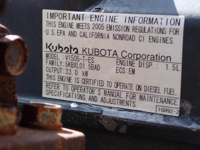 Used 2005 Kubota V1505-T-EU1 Turbo Diesel Engine