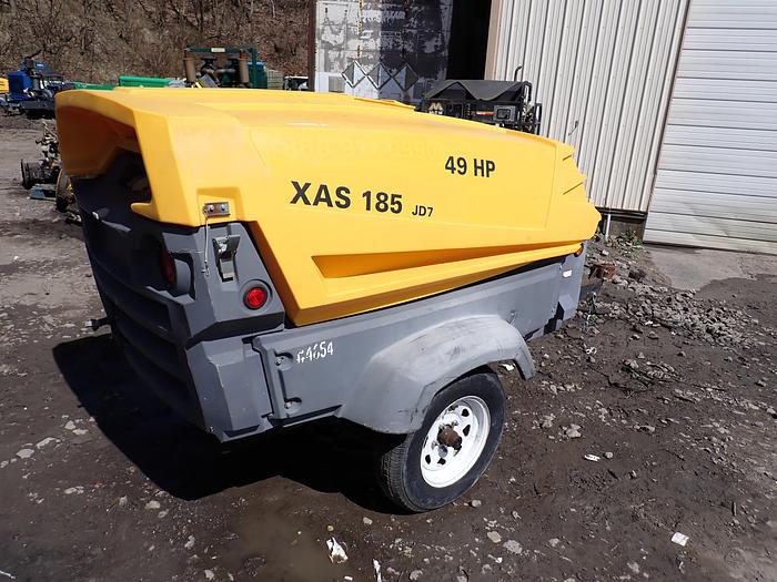 Used 2013 Atlas Copco XAS185JD7 185 CFM Air Compressor
