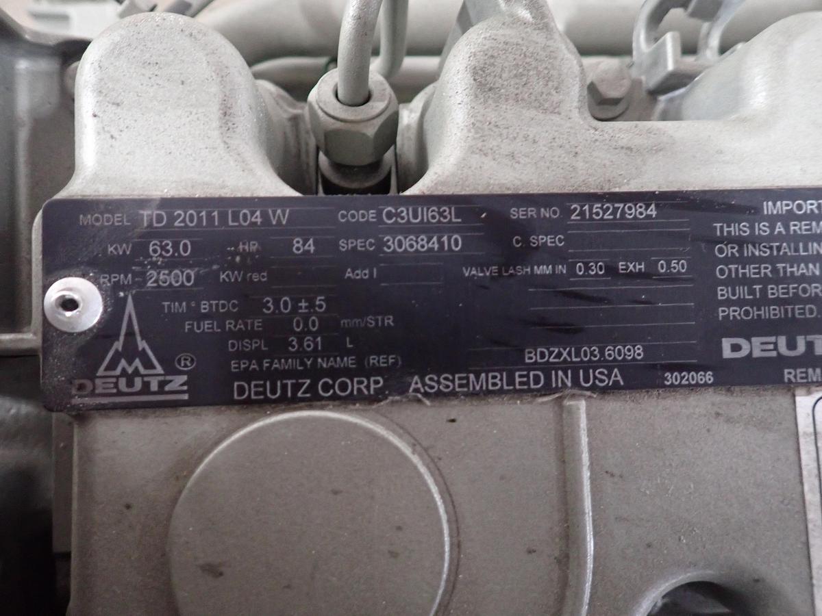Deutz TD2011 L04W Diesel Engine FACTORY REMAN!