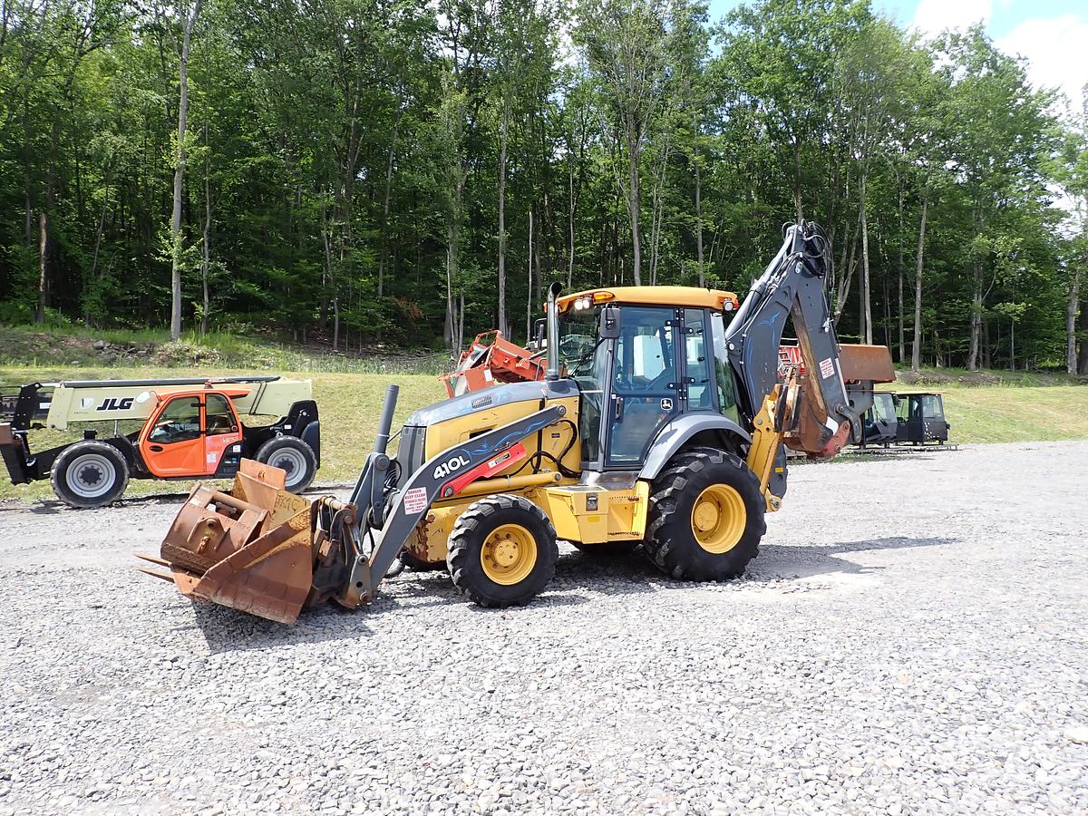 Used 2018 John Deere 410L Loader Backhoe LOADED! Q/C FORKS EXTENDAHOE
