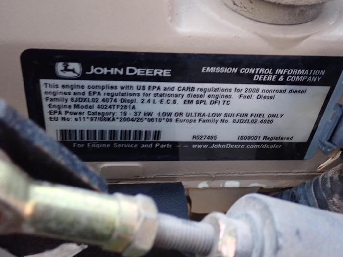 Used 2008 John Deere 4024TF281 Turbo Diesel Engine 1982 HOURS