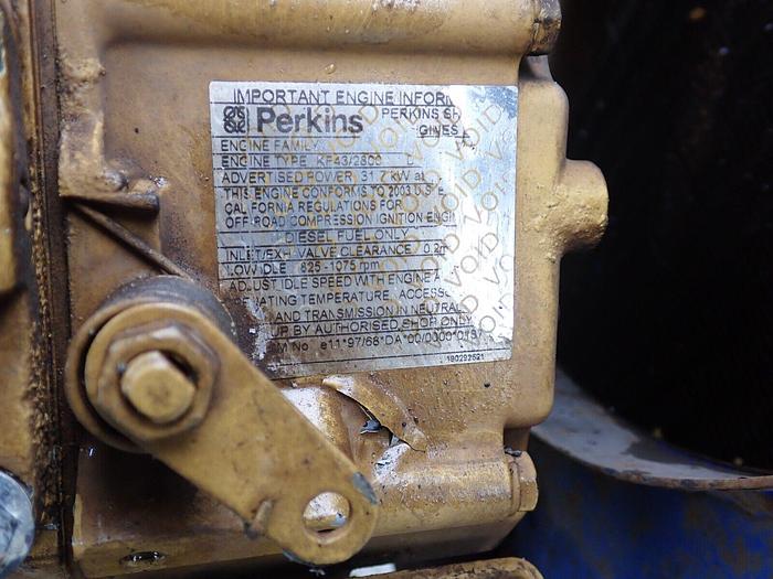 Used Perkins 104-19 Diesel Engine RUNS MINT! VIDEO! KF70510U 43 HP 1.9 Shibaura