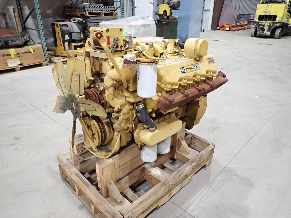 Used CAT 3208T Turbo Diesel Industrial Engine 1W7200