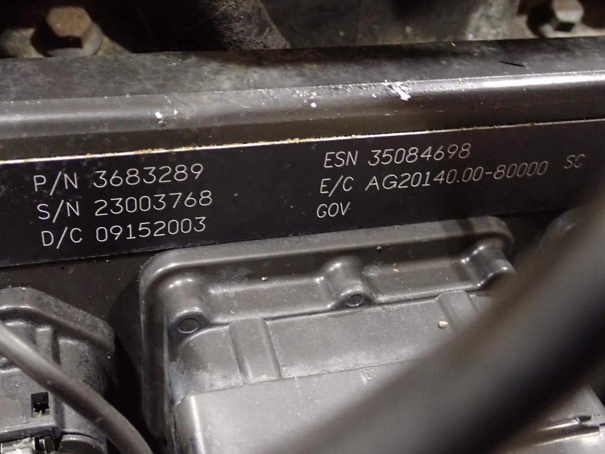Used 2003 Cummins ISM 350V Diesel Engine SUPER LOW MILES! CPL 8503