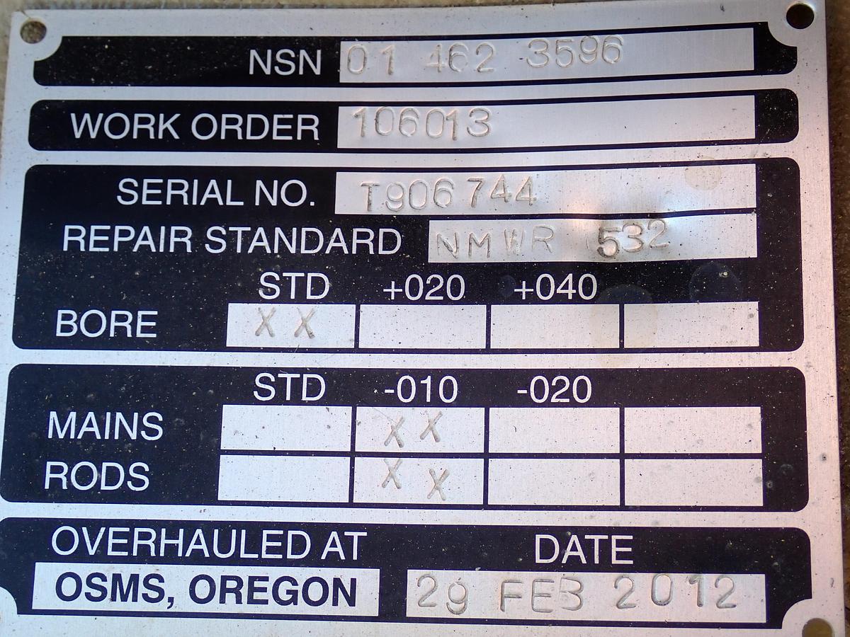 John Deere 6068TF151 Turbo Diesel Engine GOV'T REBUILT!