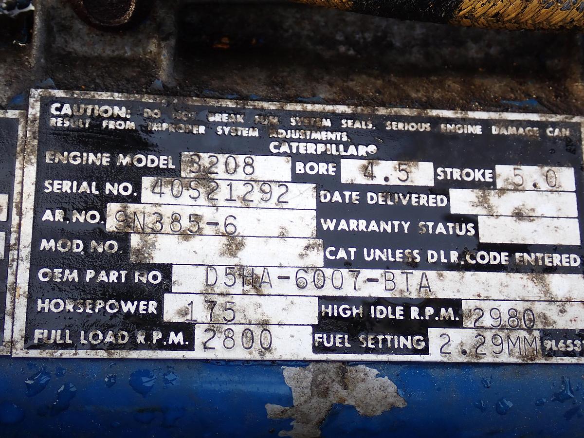 Used 1975 CAT 3208 Diesel Truck Engine 175 HP