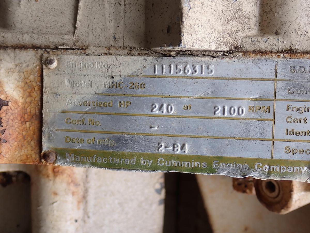 Used 1984 Cummins NHC250
