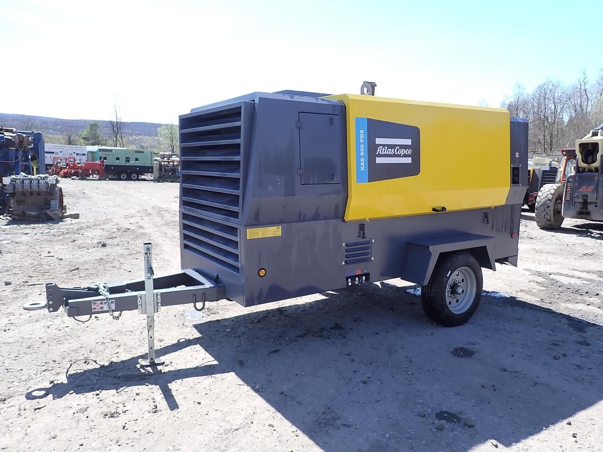Used 2020 Atlas Copco XAS950 PD8 950 CFM Air Compressor 490 HOURS!!