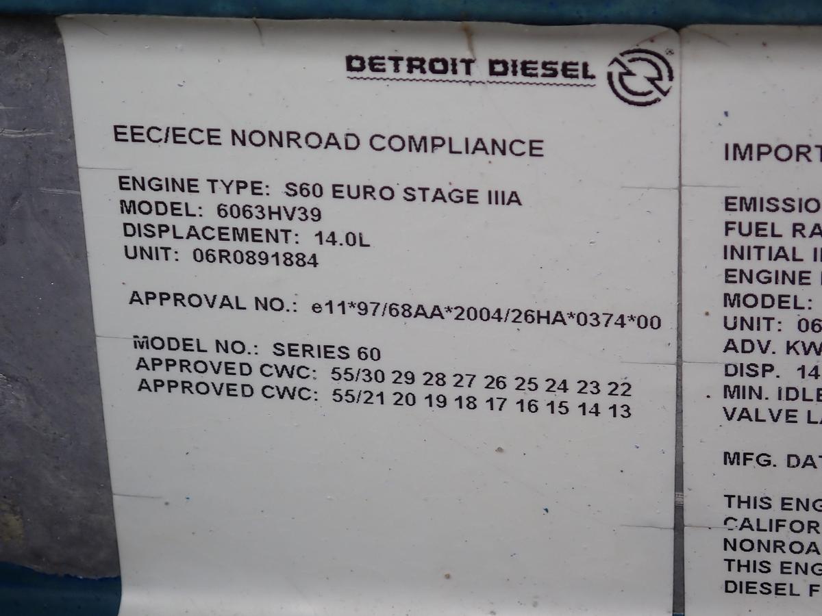 Used 2006 Detroit Diesel 14 Liter 665 HP Industrial Engine POWER UNIT!