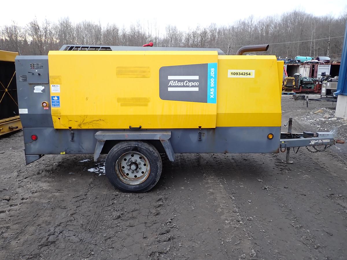 Used 2019 Atlas Copco XAS900 JD8 Air Compressor 150 PSI