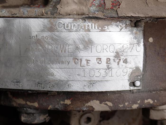 Used 1973 Cummins PT270 Diesel Engine NT855 WITH JAKE BRAKES!