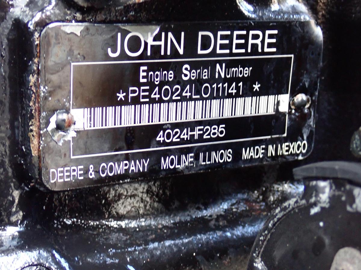 Used 2008 John Deere 4024HF285 Diesel Engine