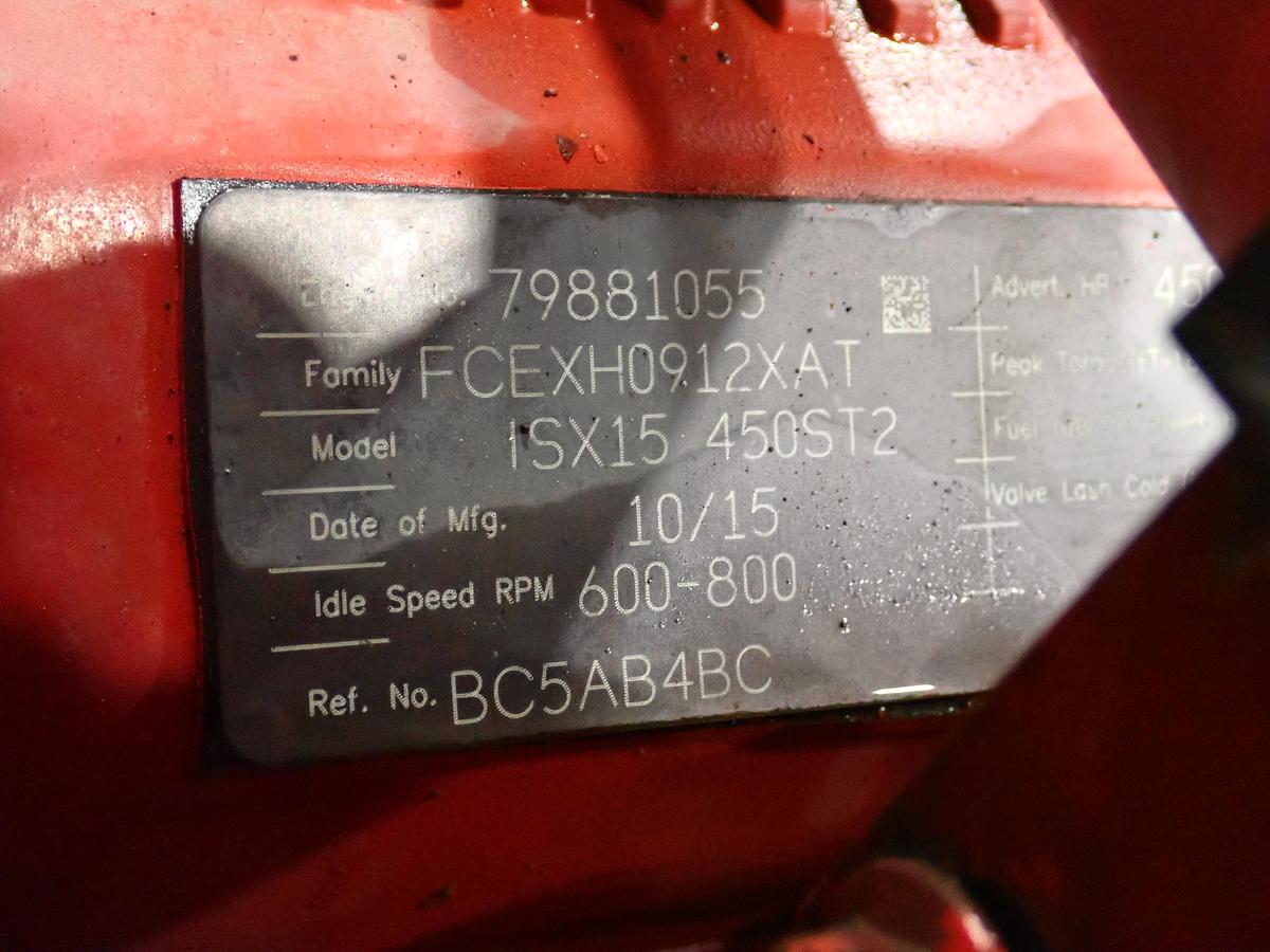Used 2015 Cummins ISX15 Diesel Engine 450 HP CPL 4583