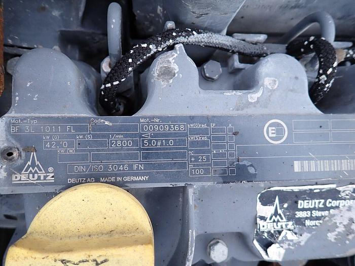 Used Deutz BF3L1011F Turbo Diesel Engine LOW HOURS! VIDEO! RUNS MINT BF3L1011FL Saw