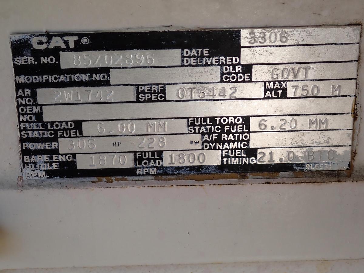 Used 1987 CAT SR4 200 KW Generator 657 HOURS!