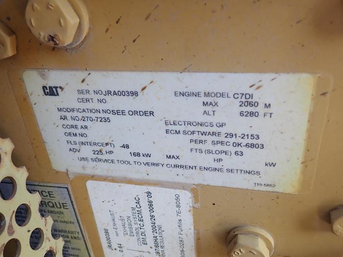 Used 2007 CAT C7 Industrial Power Unit A/R 270-7235