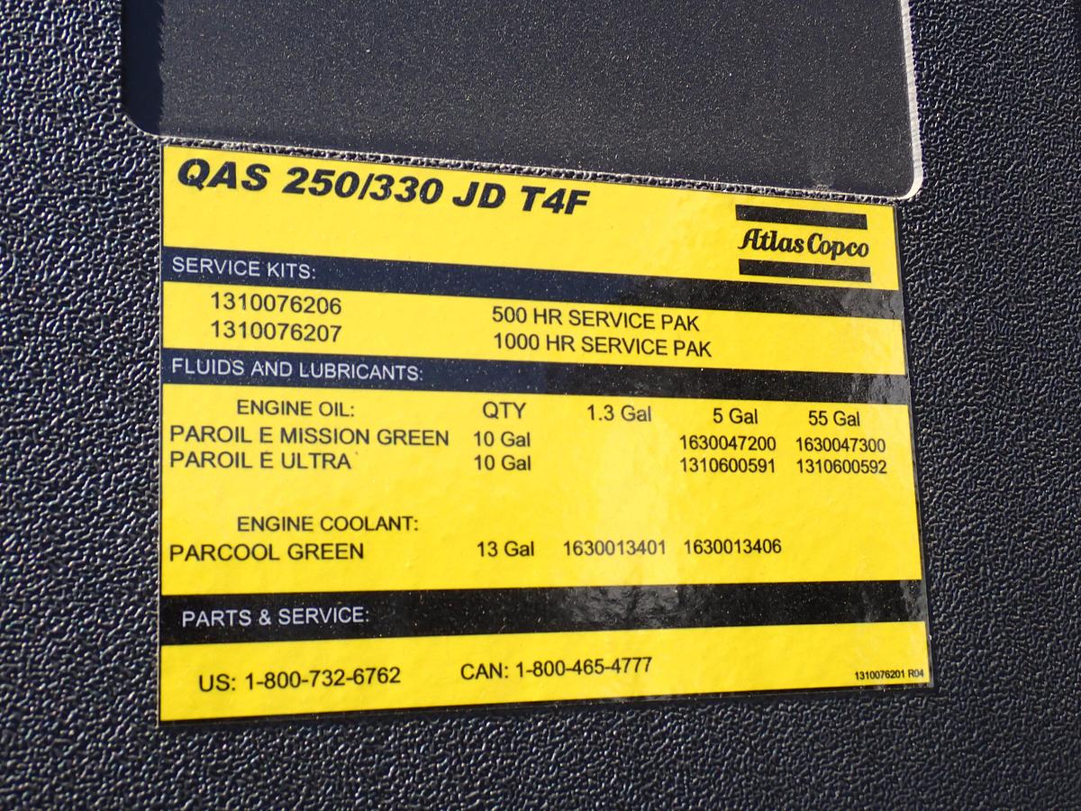 2024 Atlas Copco QAS250 Generator Set UNUSED FACTORY WARRANTY!