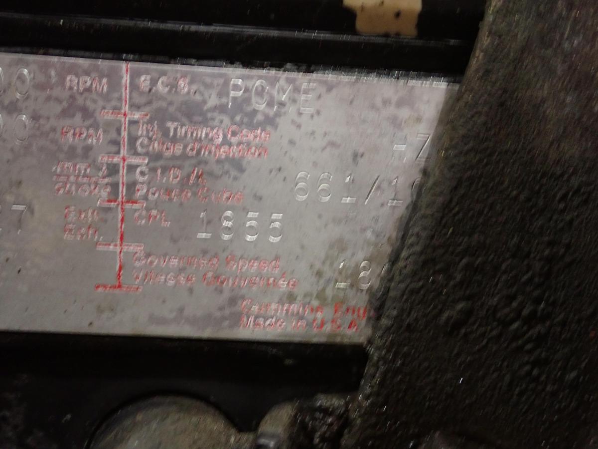 Used 1993 Cummins M11 330E Diesel Engine