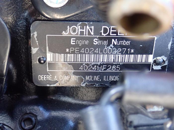 Used 2008 John Deere 4024HF285 Diesel Engine 505 HOURS!
