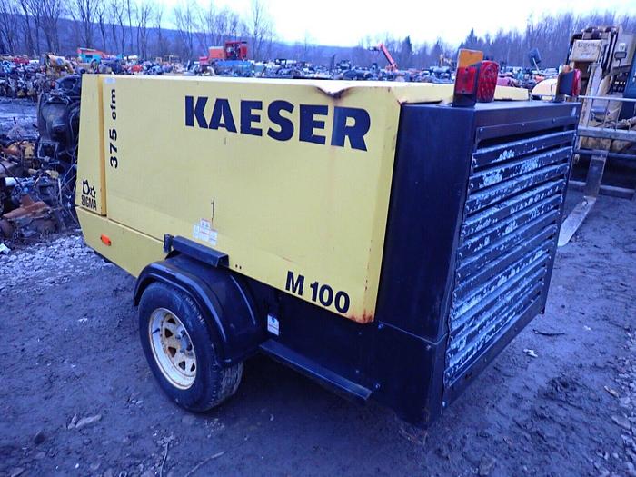 Used 2009 Kaeser M100 375 CFM Air Compressor VIDEO! Kubota Diesel Towable