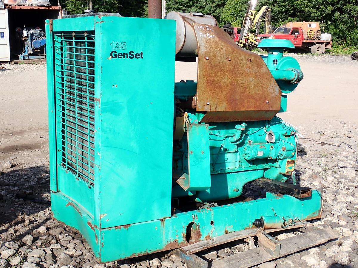 Used Komatsu S6D110-1 Turbo Diesel Engine 341 HOURS!