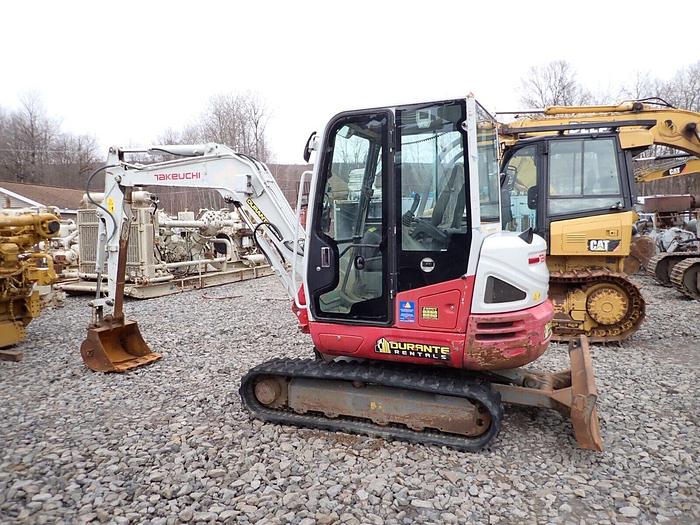 Used 2016 Takeuchi TB240 Mini Excavator LOW HOURS! EROPS A/C Aux Hydraulics TB-240