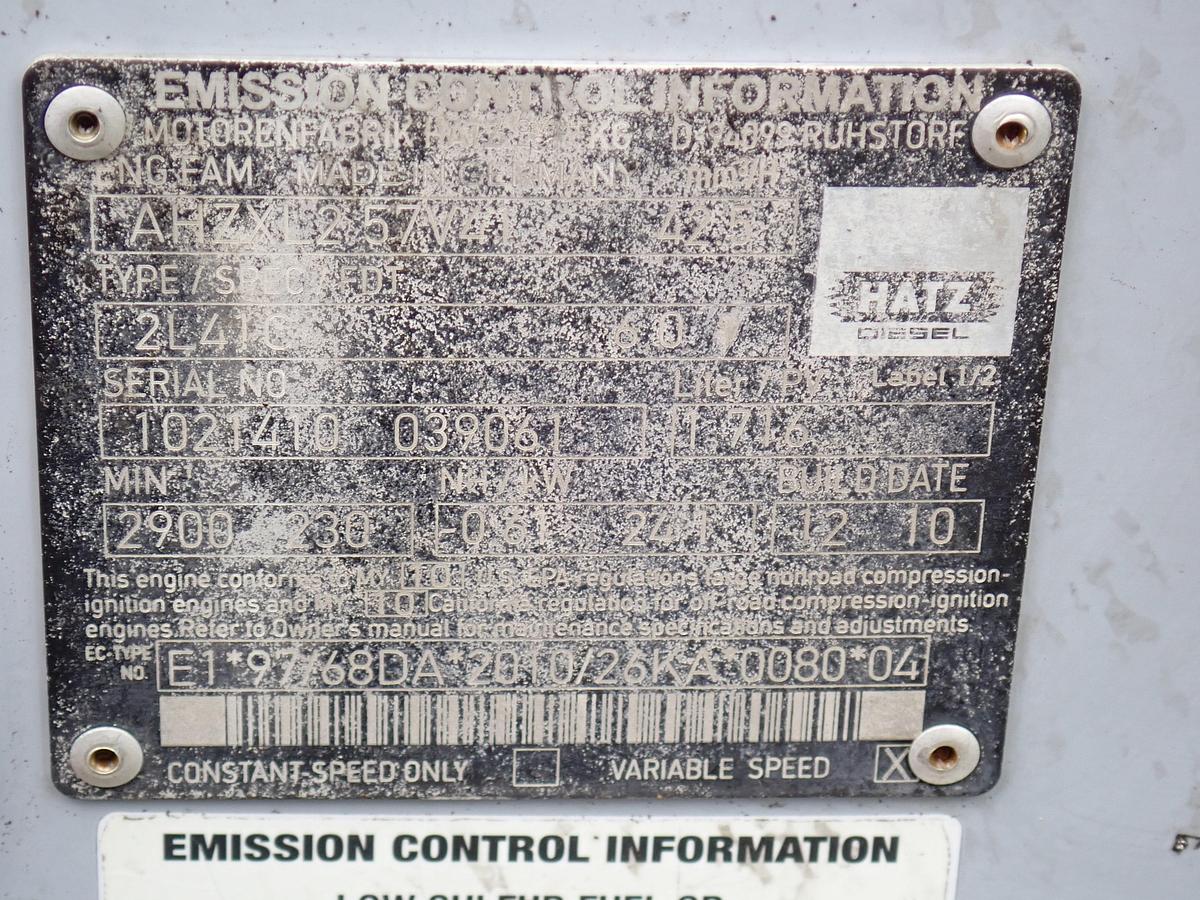 Used 2010 Hatz 2L41C Diesel Engine