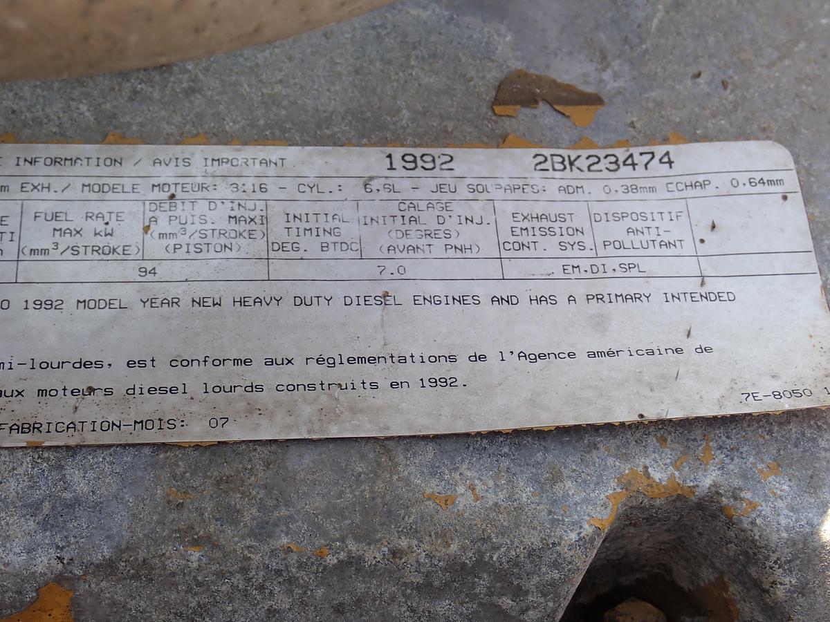 Used 1992 CAT 3116 Diesel Truck Engine 21K MILES! 215 HP