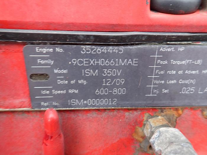 Used 2010 Cummins ISM 350V Diesel Engine CPL 3281 350 HP