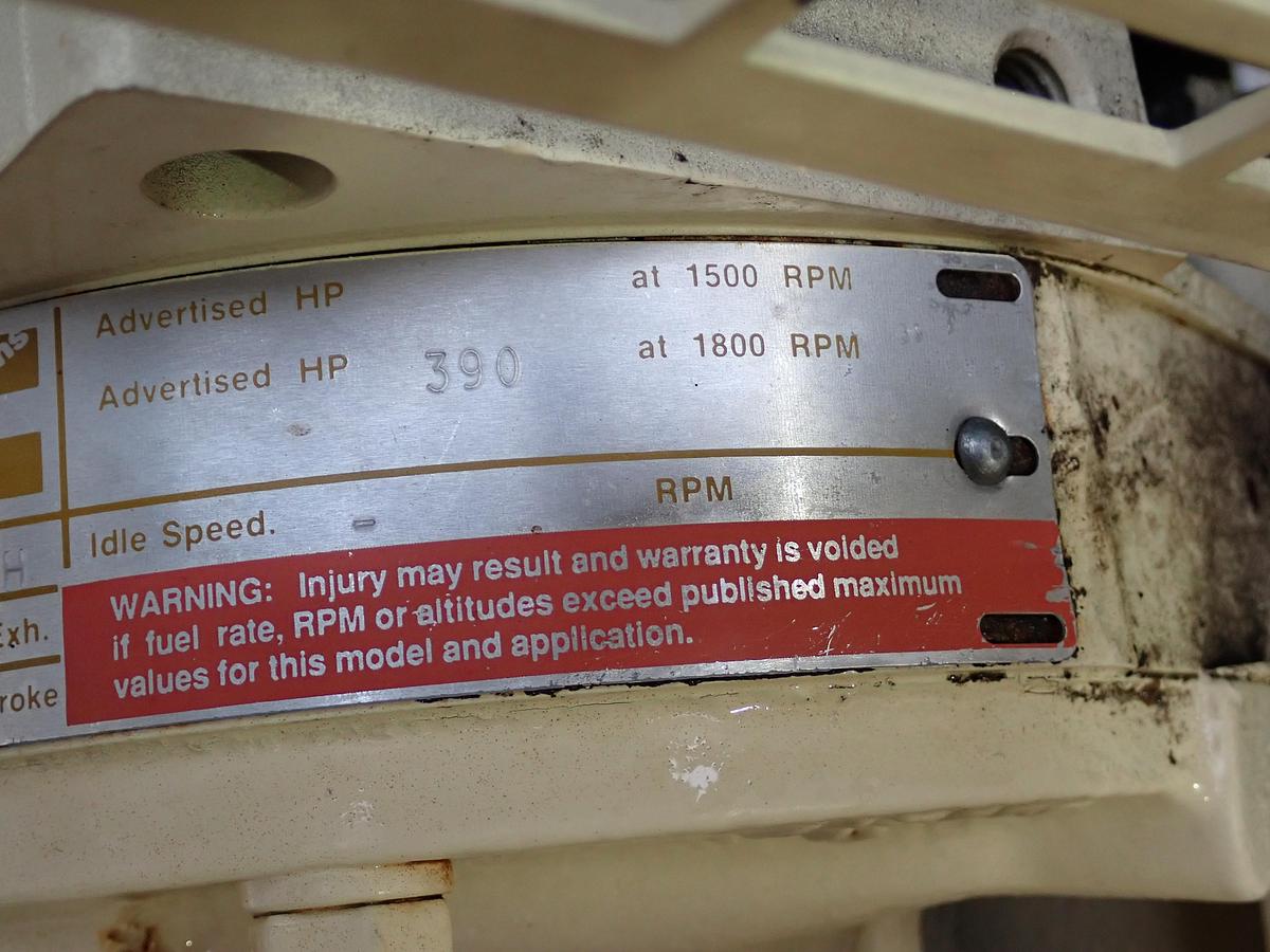 Used 1989 Cummins NT855-G5 Diesel Engine POWER UNIT 1006 HOURS!