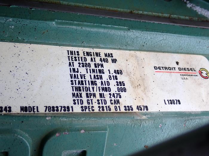 Used Detroit Diesel 8V71T MILITARY