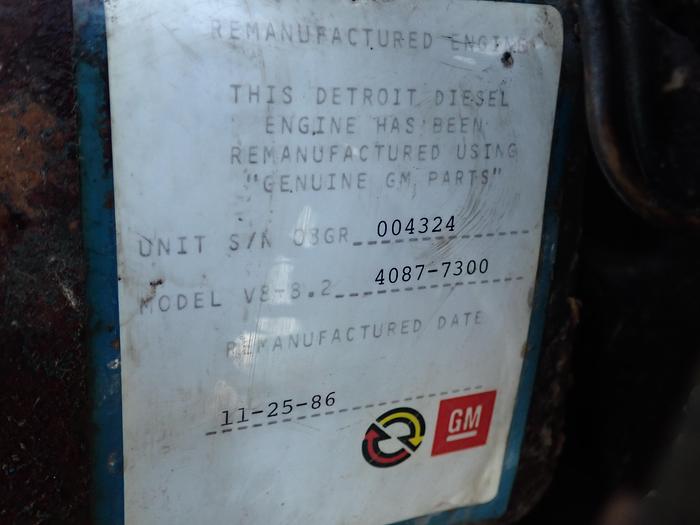 Used 1986 Detroit Diesel 8.2 Turbo