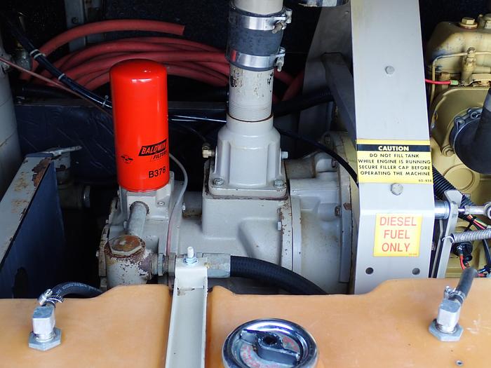 Used 2000 LeRoi Q185D 185 CFM Air Compressor CAT 3034 Diesel