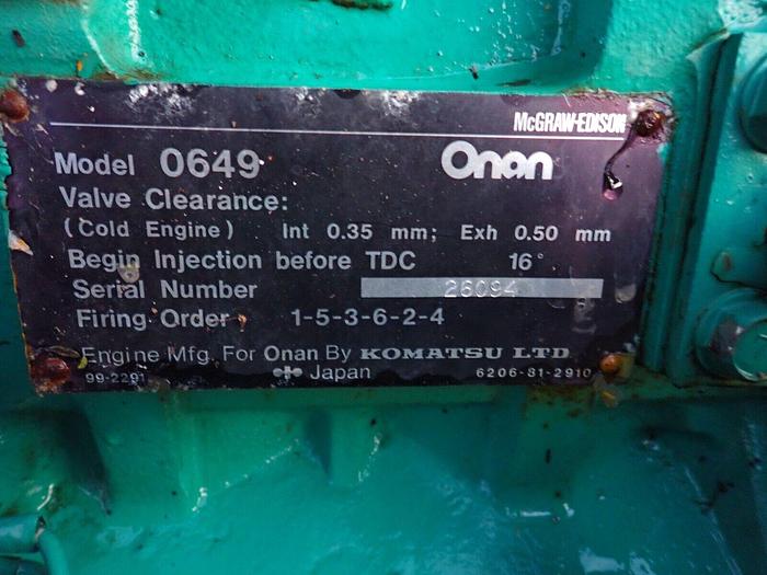 Used Komatsu 6D95L-1 Diesel Engine LOW HOURS! RUNS MINT! VIDEO! D38 D37 Dozer 6D95