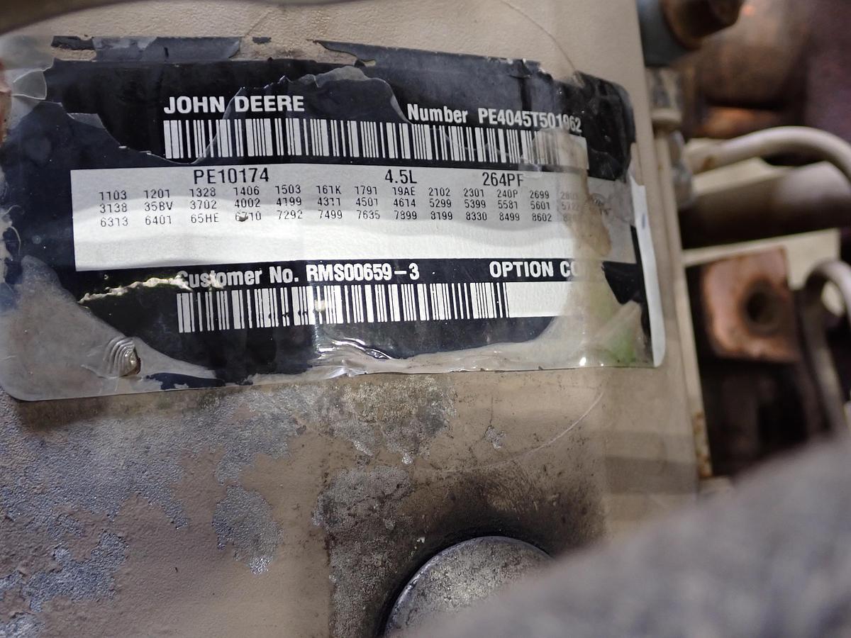 Used 2005 John Deere 4045TF275 Diesel Engine