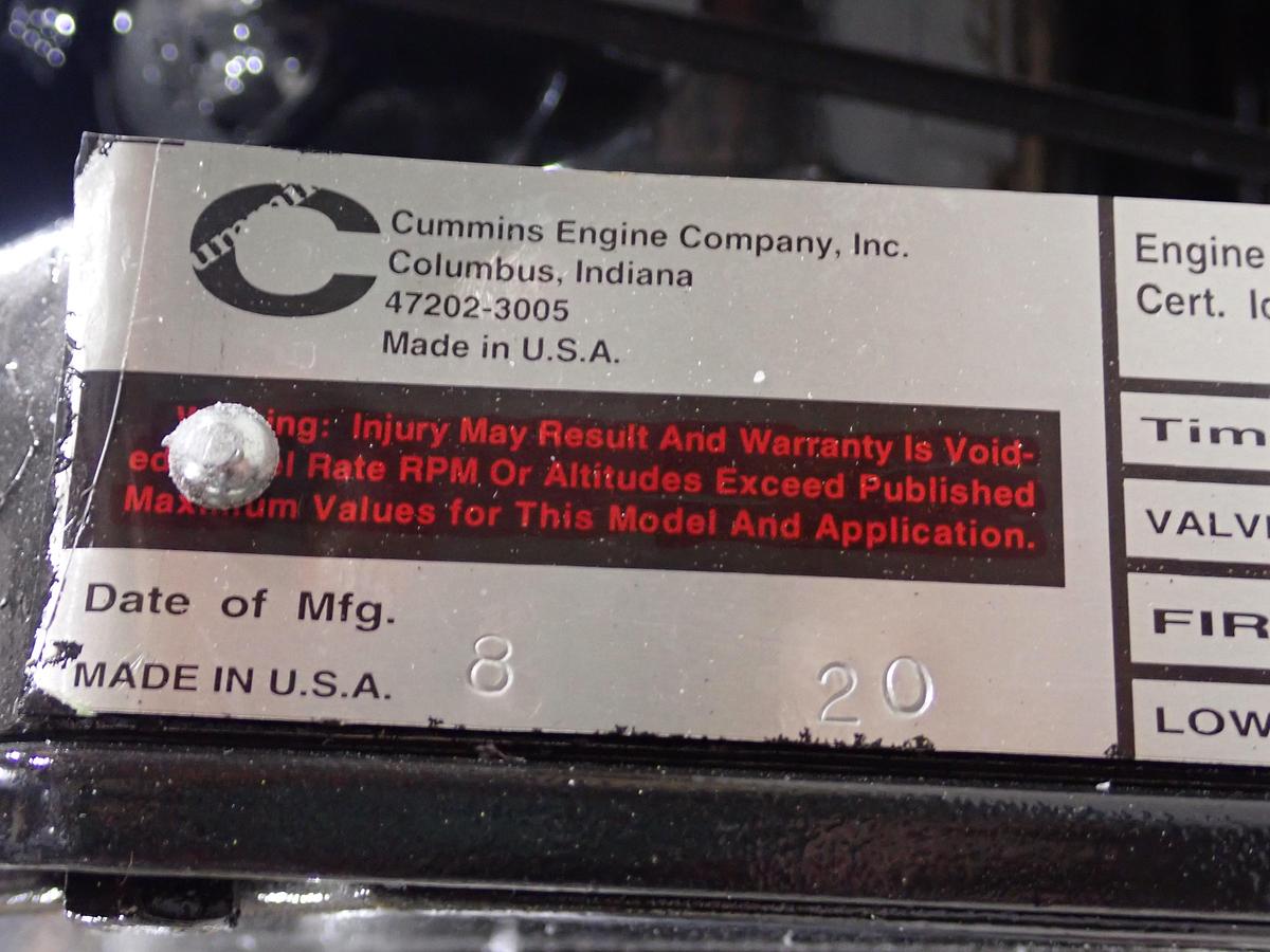 2020 Cummins 4B 3.9 Diesel Engine UNUSED SURPLUS! CPL 0721