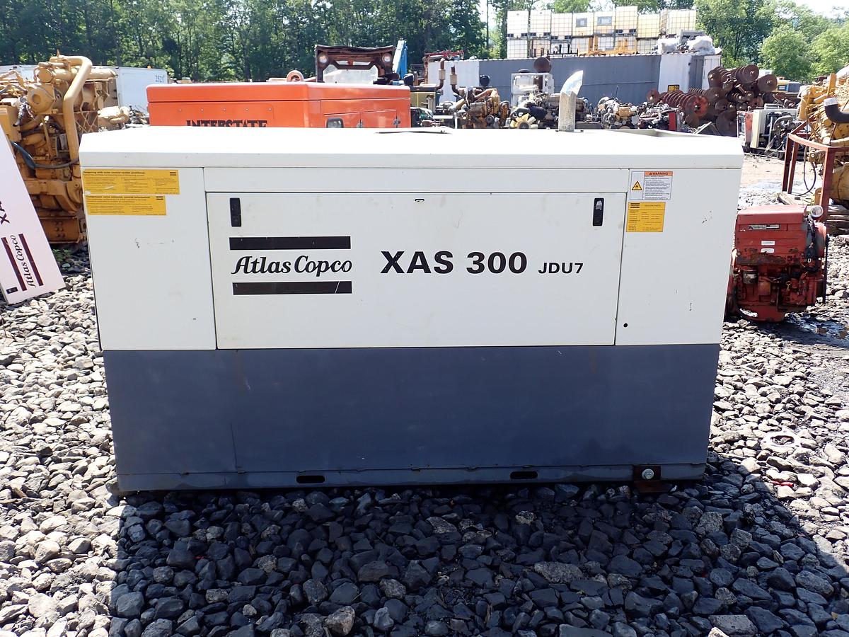 Used 2014 Atlas Copco XAS300 JDU7 300 CFM Air Compressor