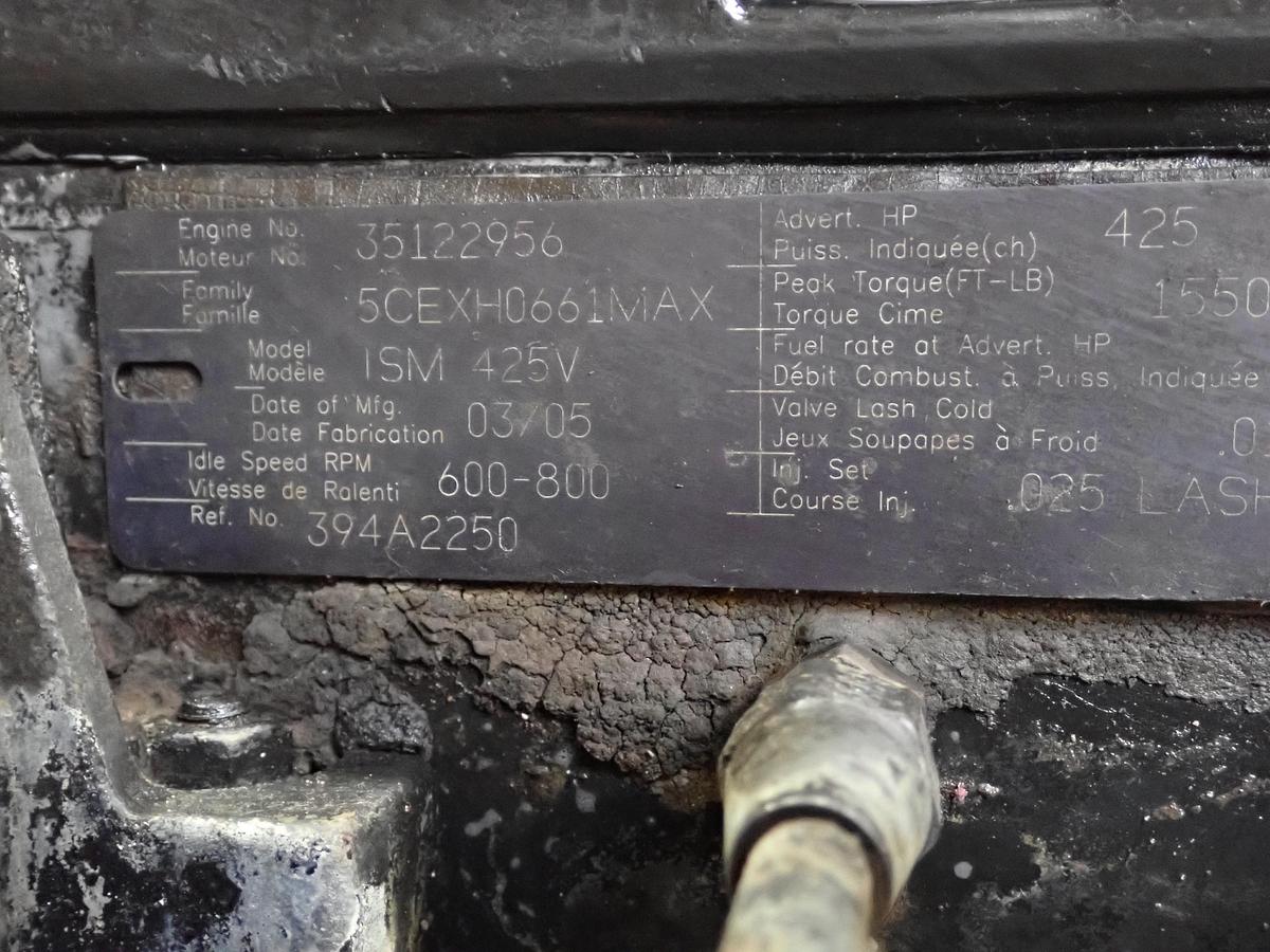 Used 2005 Cummins ISM 425V Diesel Engine CPL 8558