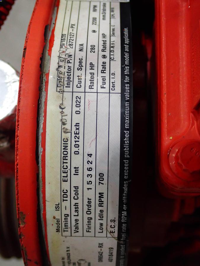 Used 2007 Cummins ISL9 8.9 Liter 280 HP Diesel Engine