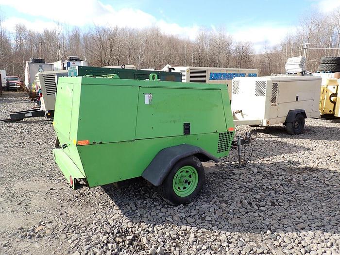 Used 2004 Sullair 375DPQ 375 CFM Air Compressor LOW HOURS! CAT Diesel Trailer Towable