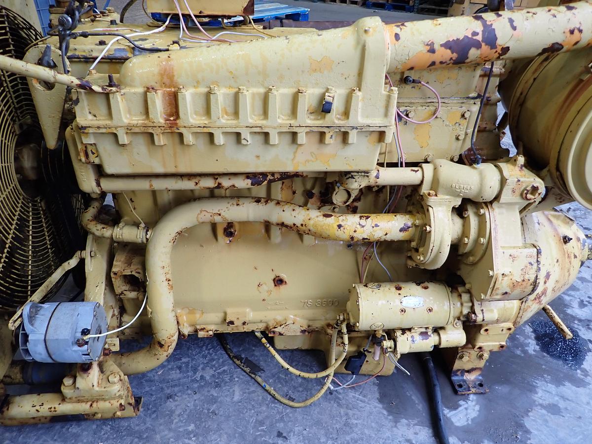 Used CAT D343 Diesel Engine POWER UNIT w/ PTO CLUTCH