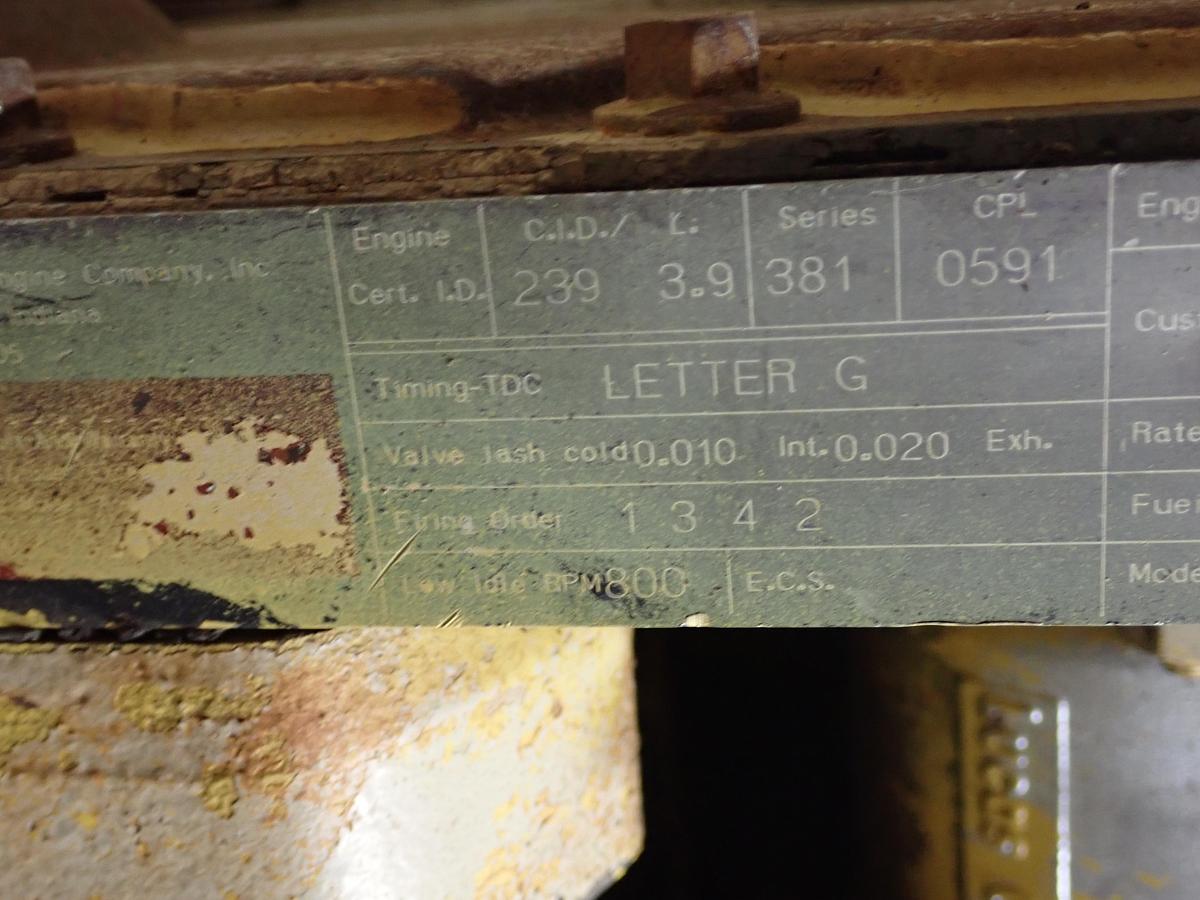 Used 1992 Cummins 4B 3.9 Diesel Engine CPL 591