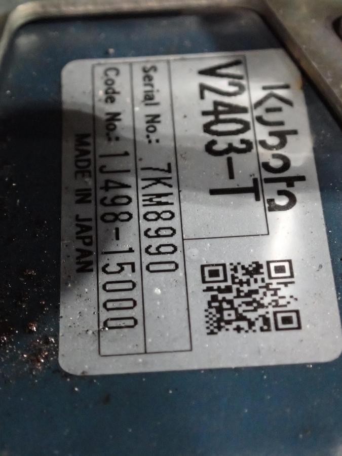Used 2019 Kubota V2403-CR-TI-BG-EF02 Diesel Engine POWER UNIT